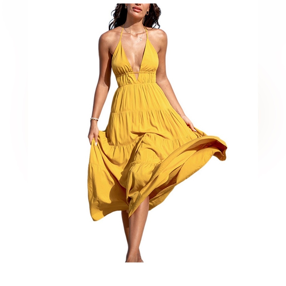 Women’s Halterneck Maxi Beach Dress